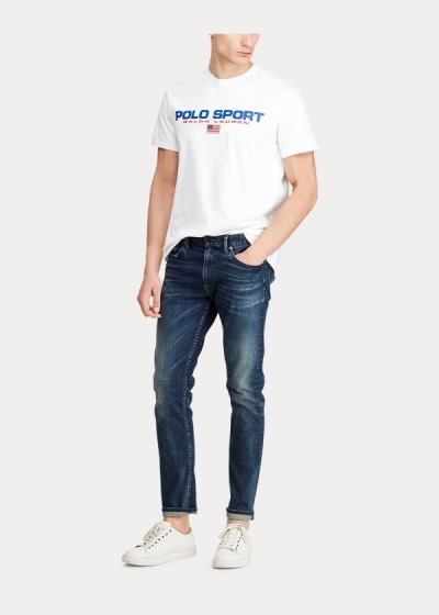 Playeras Polo Ralph Lauren Hombre Blancos - Polo Sport Cotton - HVZTC1527